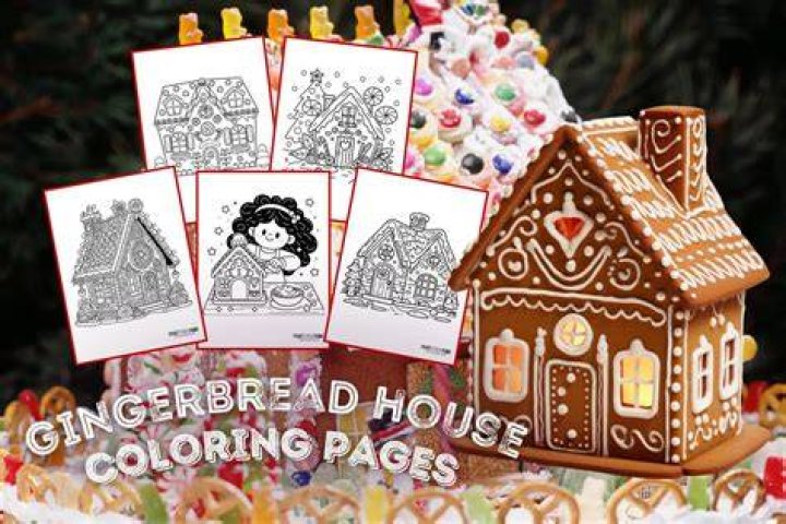 My sister swears by this $35 coloring gingerbread house for kids