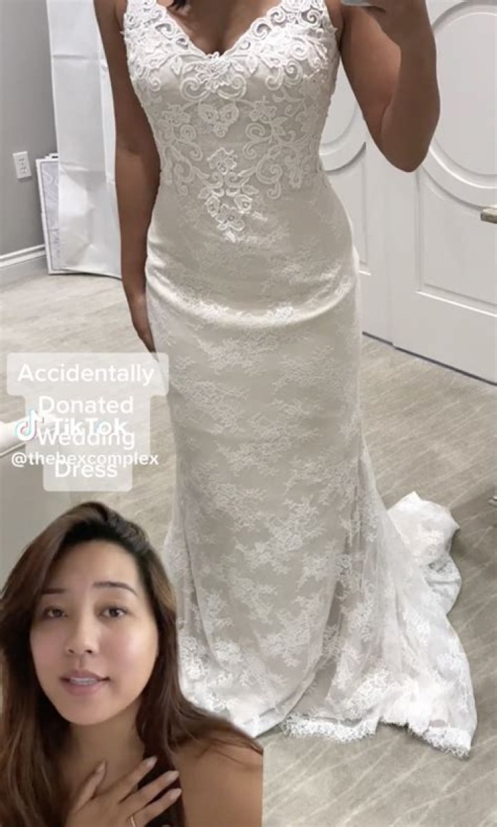 My wedding dress was donated to Goodwill by accident — and I really want it back
