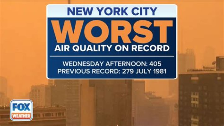 New York City recorded worst-ever air quality