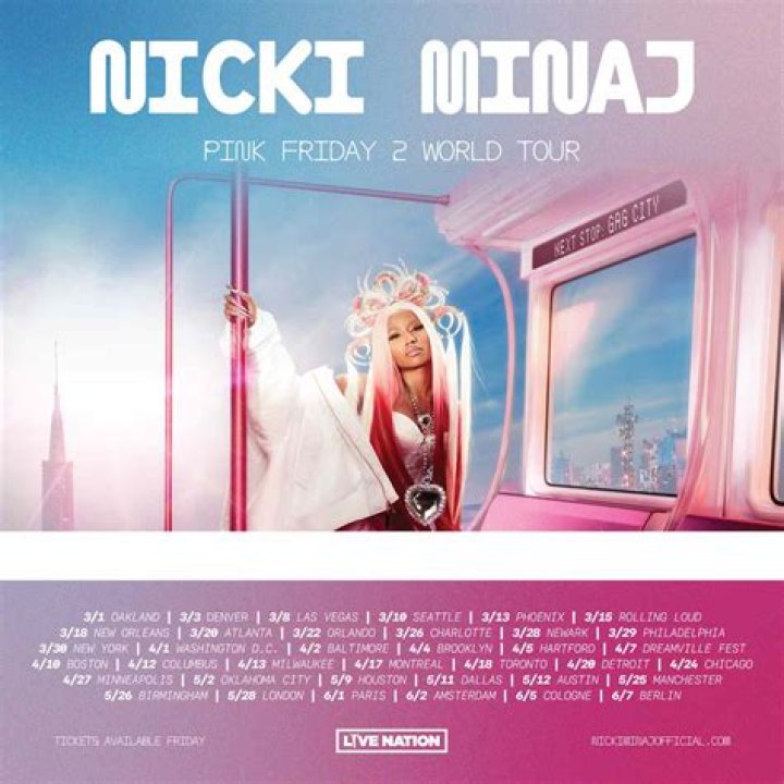 Nicki Minaj announces 2024 'Pink Friday 2' Tour: Get tickets