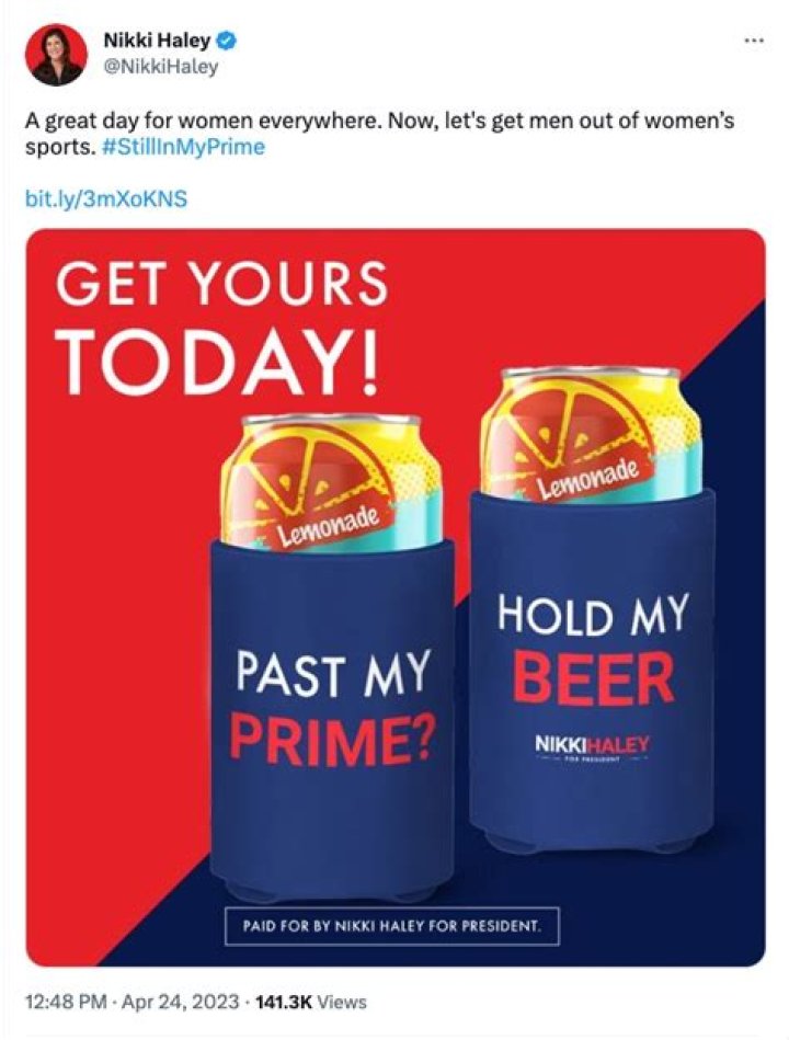 Nikki Haley trolls Don Lemon over firing, hawks beer koozies