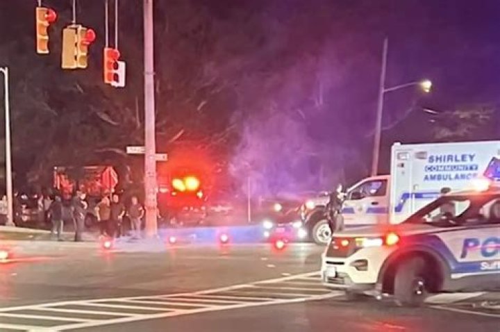 NY boy, 13, clinging to life after being struck by police car