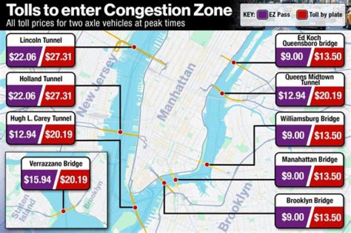NY’s $15 congestion pricing toll timeline revealed