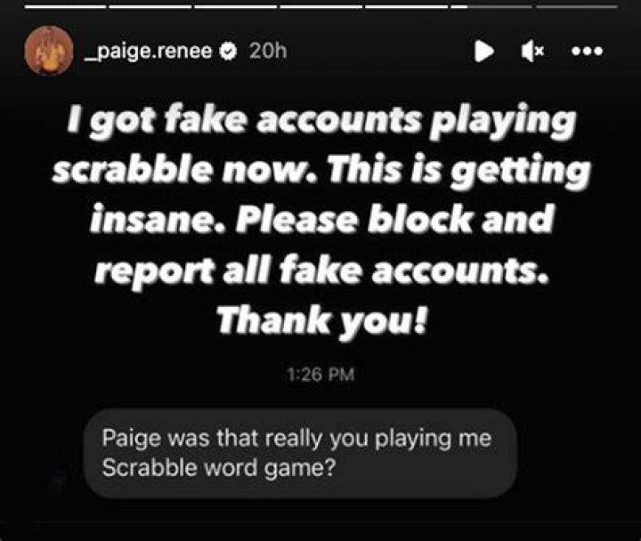Paige Spiranac slams 'insane' fake accounts after word game reveal