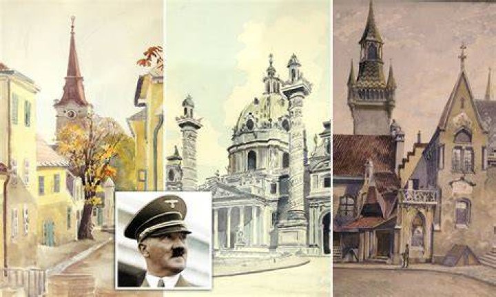 Paintings reportedly by Adolf Hitler fail to sell at auction in Germany