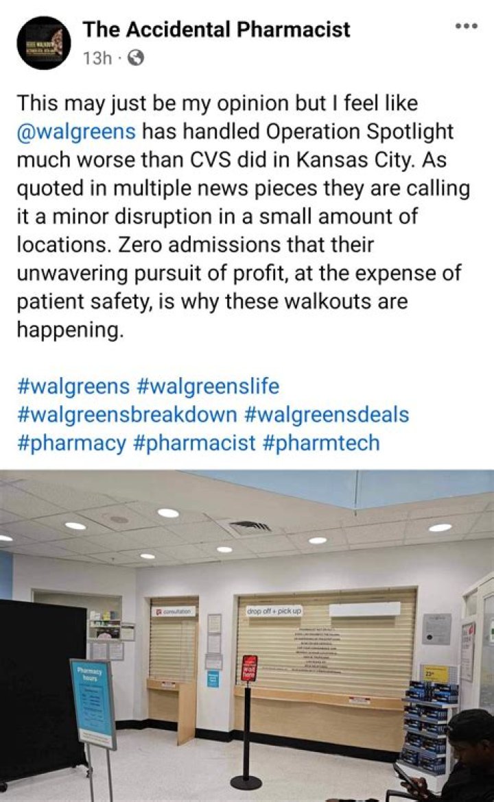 Pharmacists plan walkout from CVS, Walgreens, and RiteAid: 'Pharmageddon'