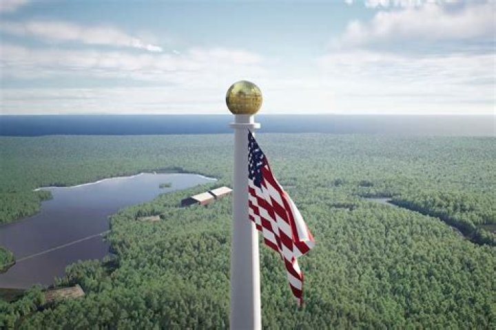 Plan for world's tallest flagpole with massive American flag divides Maine town