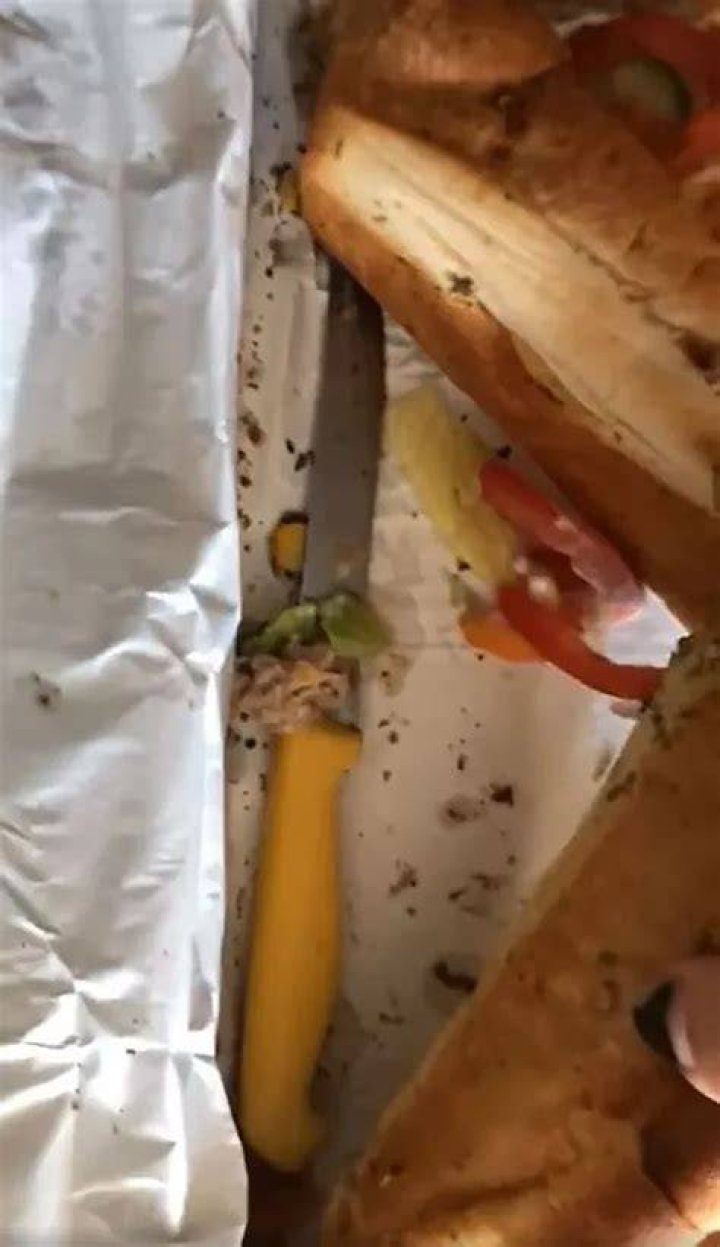 Pregnant woman says she found a knife in her Subway sandwich order