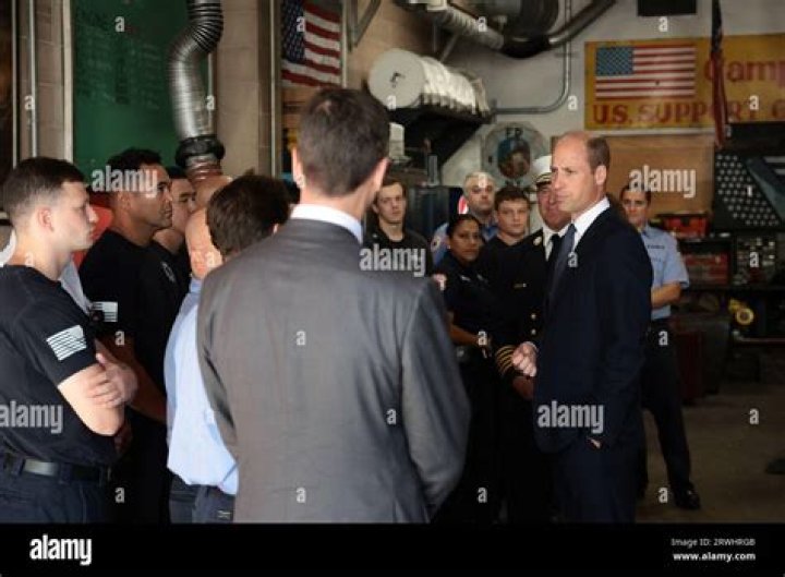 Prince William visits iconic FDNY firehouse during NYC visit to meet with Big Apple's top fire officials