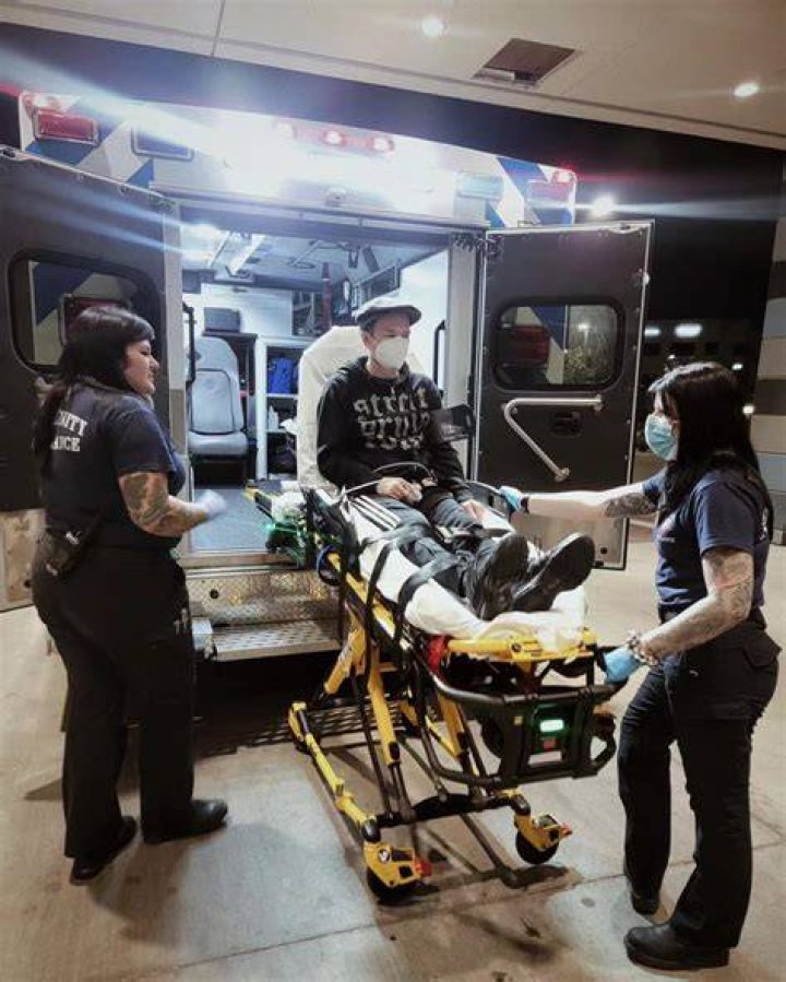 Rangers' Josh Smith rushed to hospital after taking pitch to face