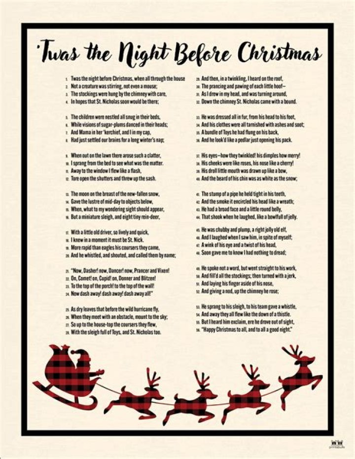 Read the classic poem 'The Night Before Christmas'