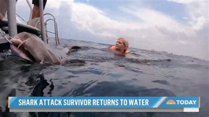 Shark attack survivor pregnant with first child one year later