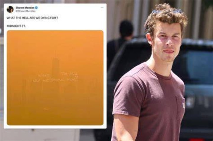 Shawn Mendes slammed for using wildfire smoke as artwork for new song