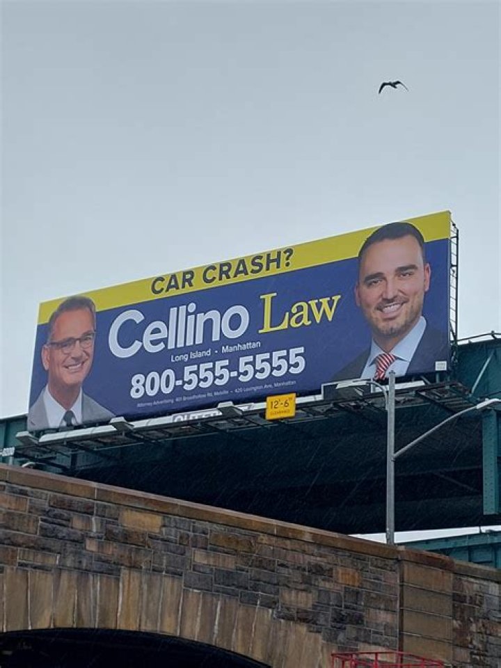 Son of Cellino & Barnes lawyer graces new billboard campaign