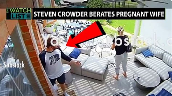 Steven Crowder berates pregnant wife over 'wifely duties'