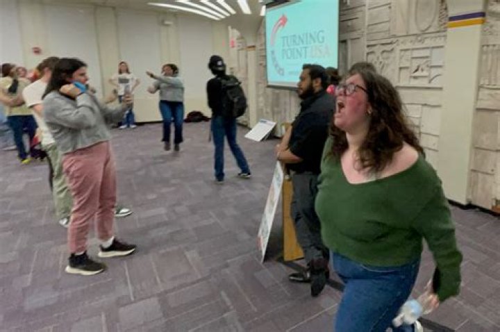 SUNY Albany protesters try to halt conservative speaker Ian Haworth