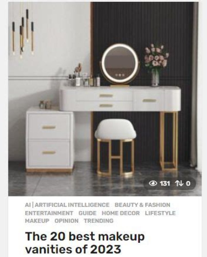 The 20 best makeup vanities of 2023
