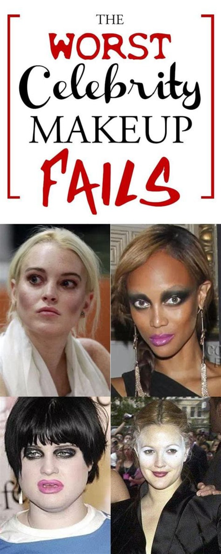 The 9 worst celebrity hair and makeup fails of all time