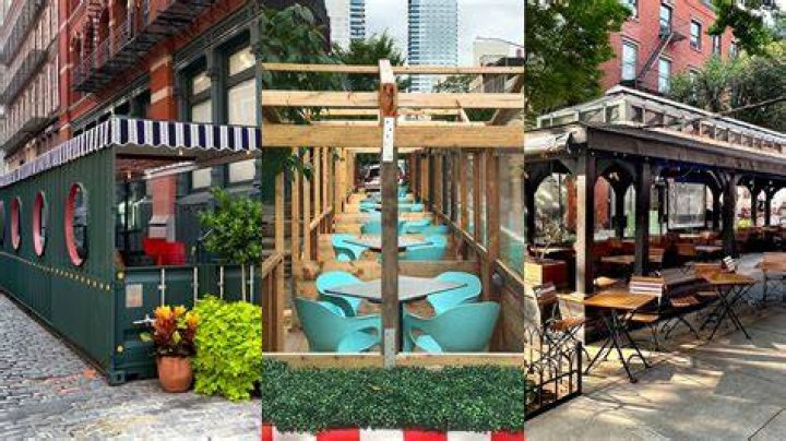 This is NYC's fanciest outdoor dining shed