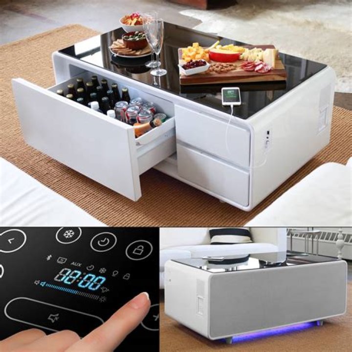 TikTok is losing it over this smart mini fridge coffee table