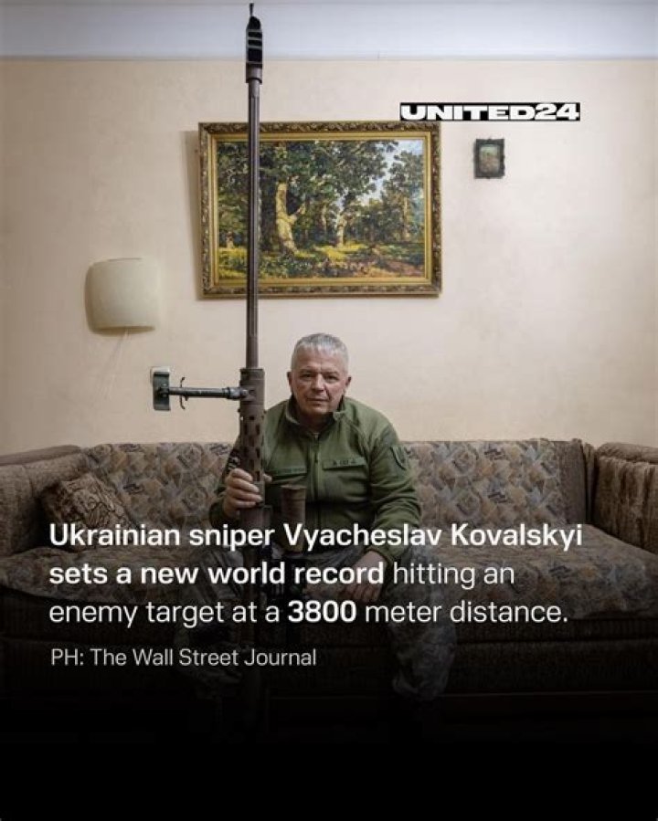 Ukrainian sniper behind world-record shot is unmasked as he warns Russia, 'Be afraid'