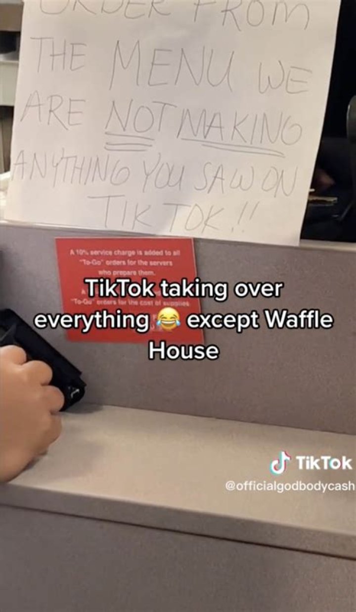 Waffle House location slams TikTok, Gen Z viral food hacks