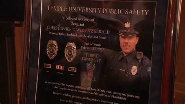 Widow of Temple cop Christopher Fitzgerald calls accused killer 'evil'