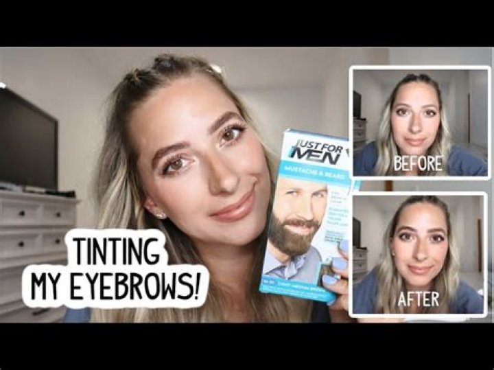 Woman dyed my eyebrows with Just for Men