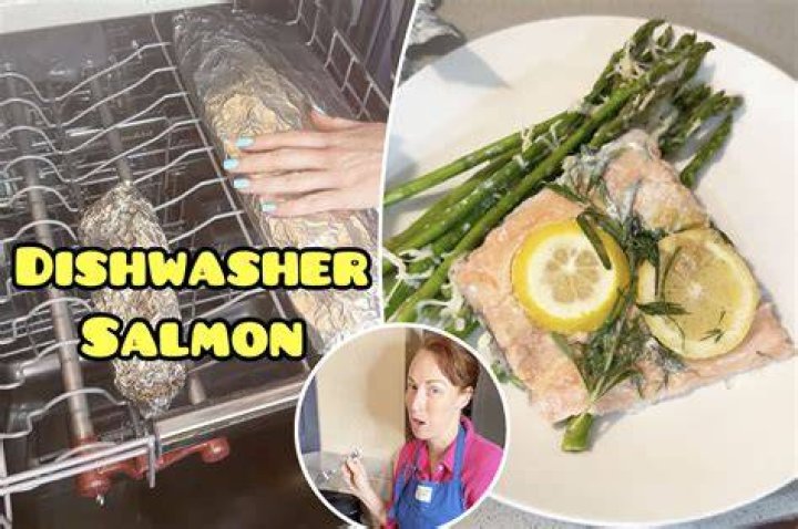 Woman reveals odd cooking hack, making Salmon in the dishwasher